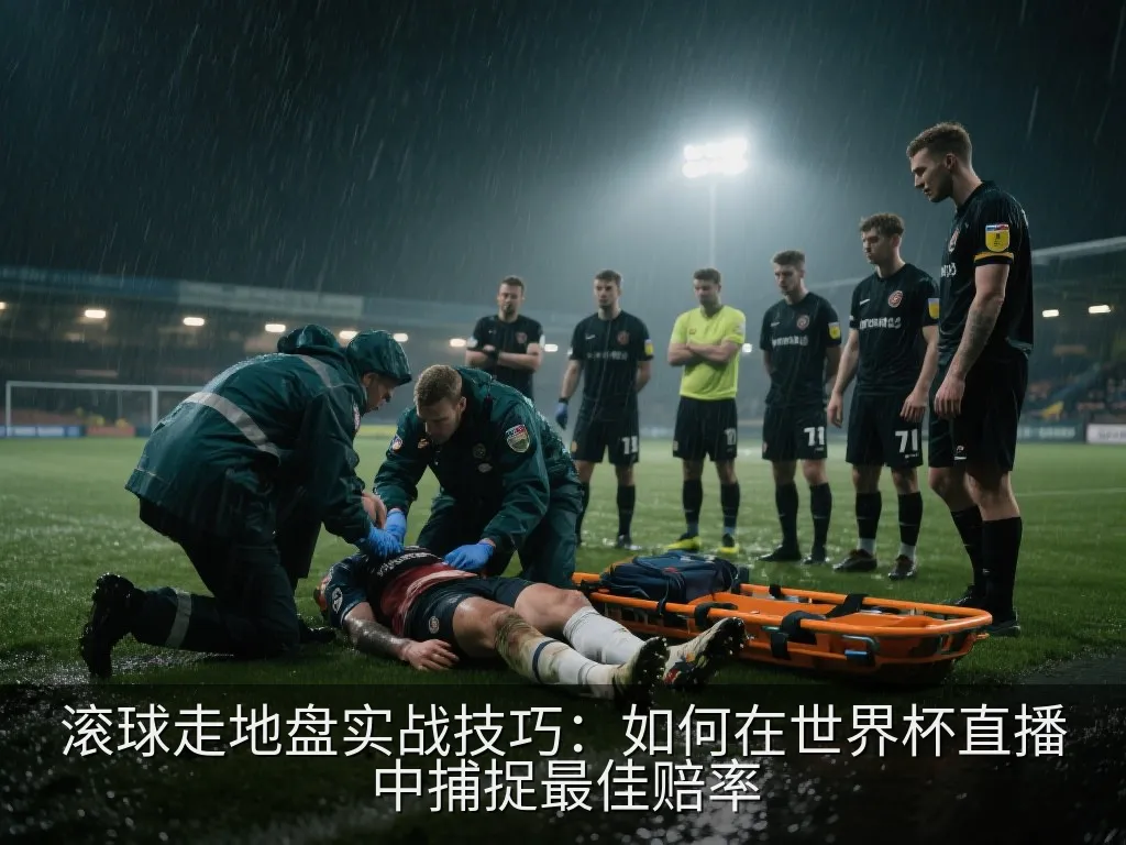 灯光璀璨的通用足球场